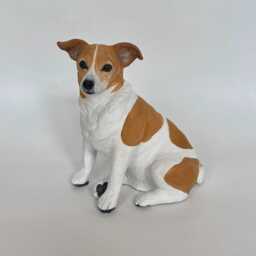 Custom Pet Memorial Sculpture Clay Dog Portrait, Urn Option - thumbnail 3