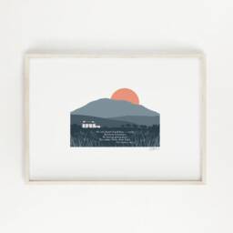 Print Garn Fadryn, Pen Ll??n, Wales, Cymru, Pluen, Ll??n Peninsula, Welsh Art, Prints, Gifts - thumbnail 1