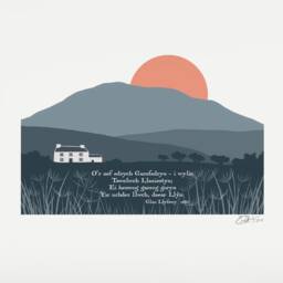 Print Garn Fadryn, Pen Ll??n, Wales, Cymru, Pluen, Ll??n Peninsula, Welsh Art, Prints, Gifts - thumbnail 2