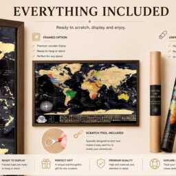 Scratch Off World Map - Travel Tracker Poster Gift For Travelers Wall Art Bucket List Adventure - thumbnail 4