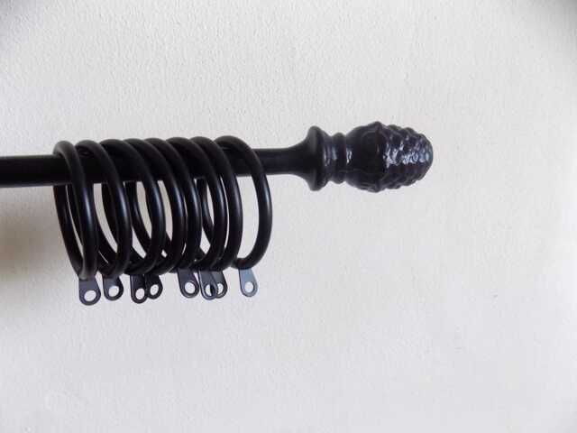 Curtain Rail Set-Uphandcrafted in Uk..wrought Iron - Forged Steel - image 1