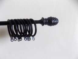 Curtain Rail Set-Uphandcrafted in Uk..wrought Iron - Forged Steel - thumbnail 1