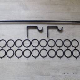 Curtain Rail Set-Uphandcrafted in Uk..wrought Iron - Forged Steel - thumbnail 2