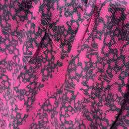 Pink Kantha Quilt Vintage - Handmade Reversible Cotton Blanket Rustic Boho Home Decor - thumbnail 3