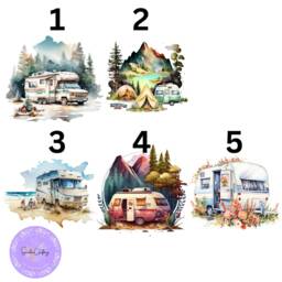 Personalised Camping Pillow Family Caravan Decor, Motorhome Gift - thumbnail 2