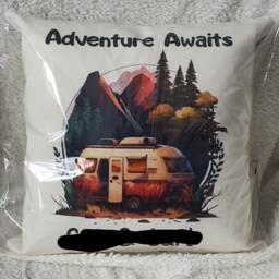 Personalised Camping Pillow Family Caravan Decor, Motorhome Gift - thumbnail 4