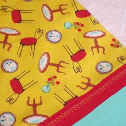 French Retro Pillow Case - Standard Cafe Croissant Flowers - thumbnail 3
