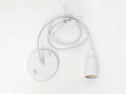 Pendant Light Cable Set- Wood, Rope, White, Black - Plug-In & Hardwired Lighting Fixture Kit