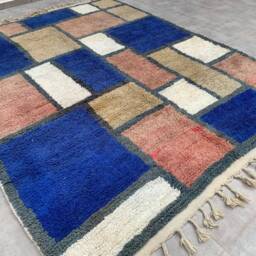 A??cha 8x10 Boujaad Wool Rug - thumbnail 3