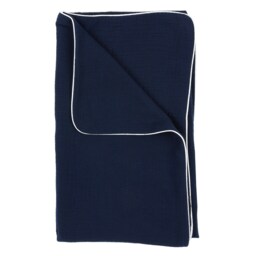 Kraftkids Baby Blanket, Muslin, Dark Blue - thumbnail 2
