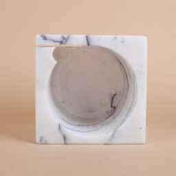 Handmade Lilac Marble Toilet Paper Holder Unique Bathroom Decor - thumbnail 4
