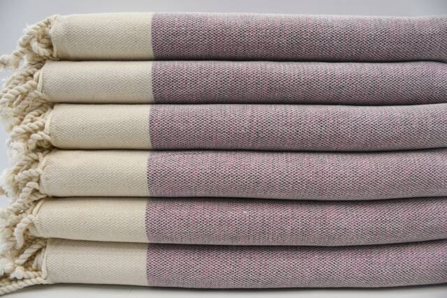 "Bath Peshtemal, Fuchsia Towel, Bohemian Towel, Turkish Towel, 40""x67" - image 1