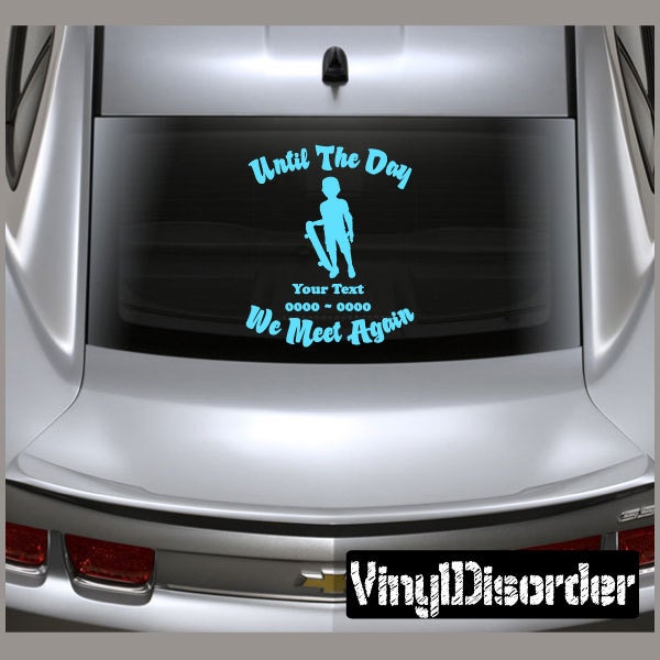 Skateboard 02 in Loving Memory Custom Car Or Wall Vinyl Decal Stickers - Ilmskateboard02Et - image 1