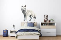 Wolf Wall Sticker - Geometric Art Decal Thevinylcreations - thumbnail 1