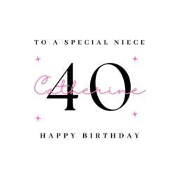 Niece 40Th Birthday Candle Gift Set Candles Gifts Print - thumbnail 4
