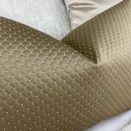 "Gold Pillow Cover, Geometric Design Cushion Lumbar Size 12"" X 20" - thumbnail 4