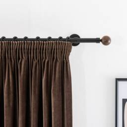 Triple Pleat Velvet Curtain Luxury Living Room Window Treatment - 17 Colors - thumbnail 3