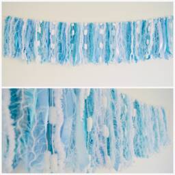 Custom Colours - Luxury Ribbon Garland Bunting For Home Decor Or Reusable Party - thumbnail 1