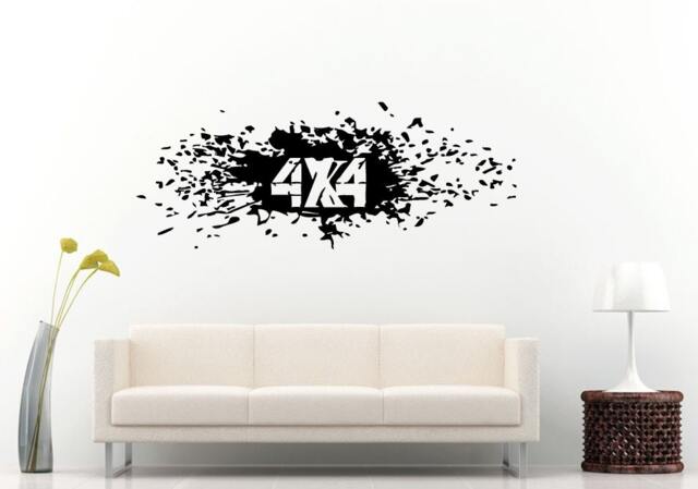 Off Road Sport Utility Vehicle Mountains Rocks Dirt 4 X Wall Decal Vinyl Sticker Mural Room Decor L836 - image 1