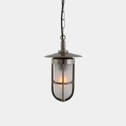 Ramor Nautical Brass/Glass Pendant Light 10.5 - thumbnail 2