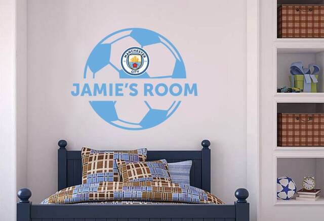 Manchester City Football Club - Personalised Ball & Name