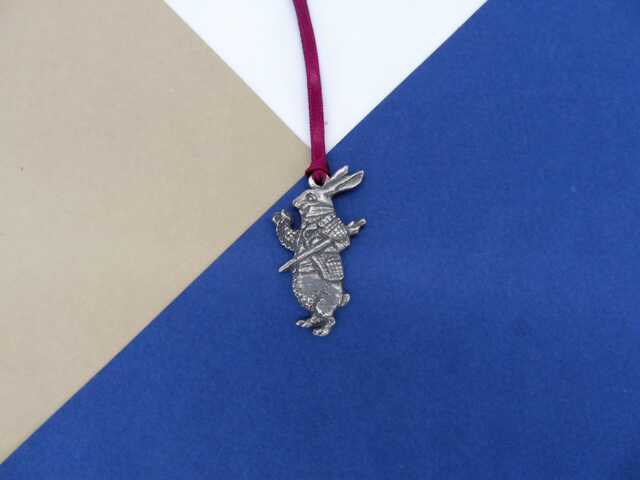 White Rabbit Christmas Decoration - Alice in Wonderland Ornament Tree Gift- Bauble - image 1