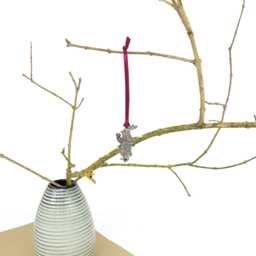 White Rabbit Christmas Decoration - Alice in Wonderland Ornament Tree Gift- Bauble - thumbnail 2