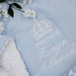 Personalised Baby Blanket Embroidered Super Soft For Boys & Girls New Born Christening Gift Baptism Keepsake Newborn Stars Custom Luxury - thumbnail 2