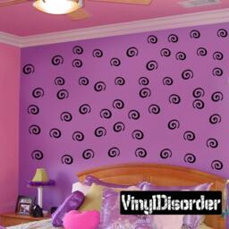 Swirls Vinyl Wall Decal Or Car Sticker - Mv001Et - thumbnail 1