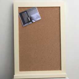 Hallway Organiser - Cork Pinboard With Shelf Handmade Wall Notice Board 100+ Frame Colours - thumbnail 3