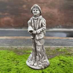 Large Farmer Figure Concrete Man Statue Stone Farm Ornament Handmade Cement Sculpture Outdoor Lawn Decoration Front Door Lover Gift - thumbnail 3