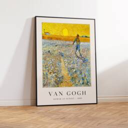 Van Gogh Art Print, Sower At Sunset, Poster, Famous Paintings Art, Floral Scenery & Nature A1/A2/A3/A4 - thumbnail 2