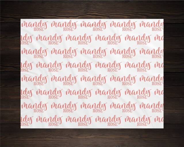 Personalized Baby Name Blanket Gift Custom Coming Home Gender Neutral Hospital Shower New Mom - image 1