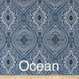 Blue Damask Linen Cushion Cover Hampton's Coastal Pillow - thumbnail 2