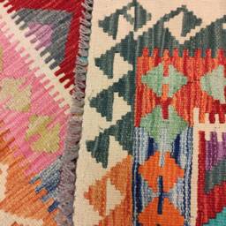 Runner Rug Classic, Handmade Artisan Afghan Turkish Persian Qashqai Navajo Bohemian Wool Flatweave Multicolour Kilim 204x78 cm - thumbnail 3