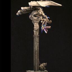 "Dragon Sculpture Fantasy Figurine Statue ""Keeper Of Time" - thumbnail 4