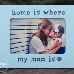 "Custom Mom Picture Frame - ""Home Is Where My Is" - thumbnail 2