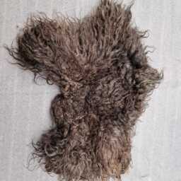 Felted Hebridean Fleece Rug, Cruelty-Free Vegan Sheepskin - thumbnail 3