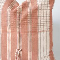 Brown Tribal Hemp Hand Woven Natural Dye Color Hmong Lumbar Pillow Cover - thumbnail 2