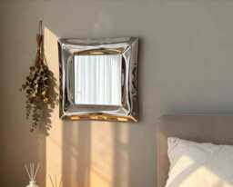 Irregular Metal Wall Mirror - Polished Stainless Steel For Modern Home Decor