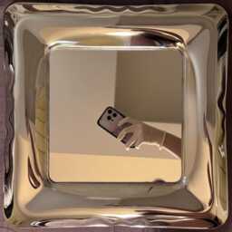 Irregular Metal Wall Mirror - Polished Stainless Steel For Modern Home Decor - thumbnail 3