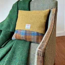 Henrietta Harris Tweed Patchwork Cushion - thumbnail 4