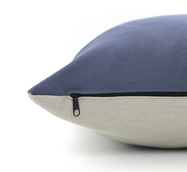 Denim Blue & Light Grey Decorative Pillow Covers, All Sizes, Home Gifts For You - image 1