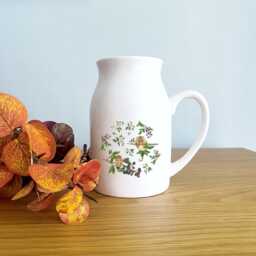 Hazel Dormouse Flower Jug - Personalised Mouse Vase Gifts For Her Wildlife Lover Gift Cute Mice Design Woodland Animals - thumbnail 3