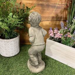 stone Garden Footballer Gift Football Concrete Ornament - thumbnail 3