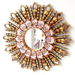 "Peruvian Mirrors ""Pink Eye 35cm"