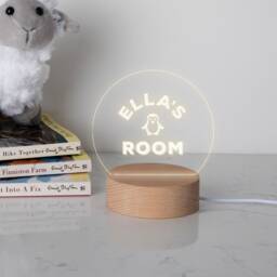 Personalised Kids Desk Lamp - Personalized Gift For Boys & Girls Unique Gifts Engraved Name Night Light 7 Colour Options - thumbnail 1