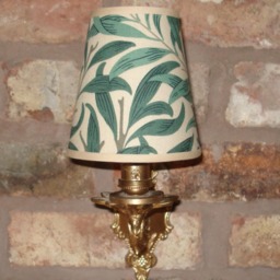 William Morris Willow Bough - Small Handmade Candle Clip Lampshade For Wall Lights/Chandeliers - thumbnail 2