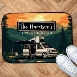 Personalised Pop-Top Campervan Door Mat - Indoor Motorhome Accessories 44cm X 32cm Oc02 - thumbnail 2