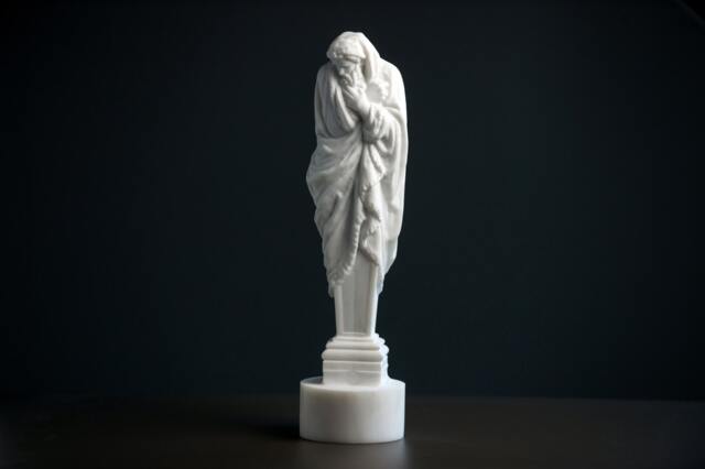 Winter By Pierre Le Gros Carved Marble Statue Figurine Artist Sculpture Bust - image 1